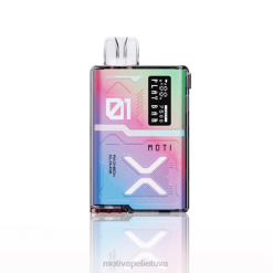 MOTI Vape Charging Lietuva T06657 | MOTI Play Bar 7500 vienkartinių garų (5%, 7500 įkvėpimų) vaivorykštinis debesis