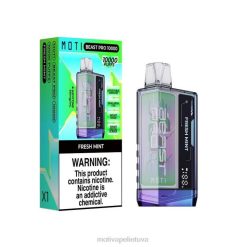 MOTI Vape Disposable T06644 | MOTI Beast Pro vienkartiniai garai (5%, 10000 įkvėpimų) šviežių mėtų