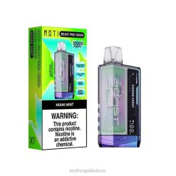 MOTI Vape Flavors T06648 | MOTI Beast Pro vienkartiniai garai (5%, 10000 įkvėpimų) Majamio mėtų