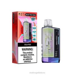 MOTI Vape Lietuva T06642 | MOTI Beast Pro vienkartiniai garai (5%, 10000 įkvėpimų) kolos putojantis