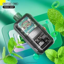 MOTI Vape Price T06616 | MOTI Go Pro vienkartiniai garai (5%, 12000 išpūtimų) šviežių mėtų