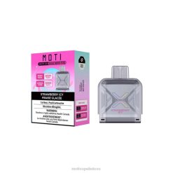 MOTI Vape Refill Lietuva T06695 | MOTI Go Pro vienkartinė dėžutė braškių ledinis