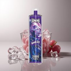 UWIN Shisha Hookah Crystal 20000 Puffs 22ml Type-C Vynuogių Ledas