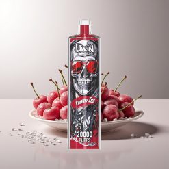 UWIN Shisha Hookah Crystal 20000Puffs Vyšnių Ledas Crystal Mesh Coil Type-C