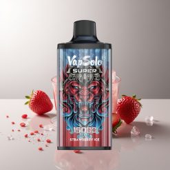 Vapsolo Super 15000 pūkštelių braškės ledas 40ml 850mAh Type-C