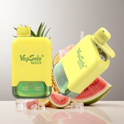 Vapsolo Twins 20000 Puffų Vienkartinės Elektroninės Cigaretės Ananasas Kokosas & Arbūzas Ledas 40ml 20mg/ml Type-C