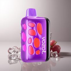 VOZOL RAVE 40000 Vienkartinis Vapas Vynuogės Ledas 270 Laipsnių Vibrant Glow Dizainas Beat-Synced Party Režimas 80% Įkrovos per 20 Min